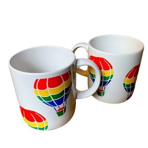 FTD Rainbow Hot Air Balloon Mugs